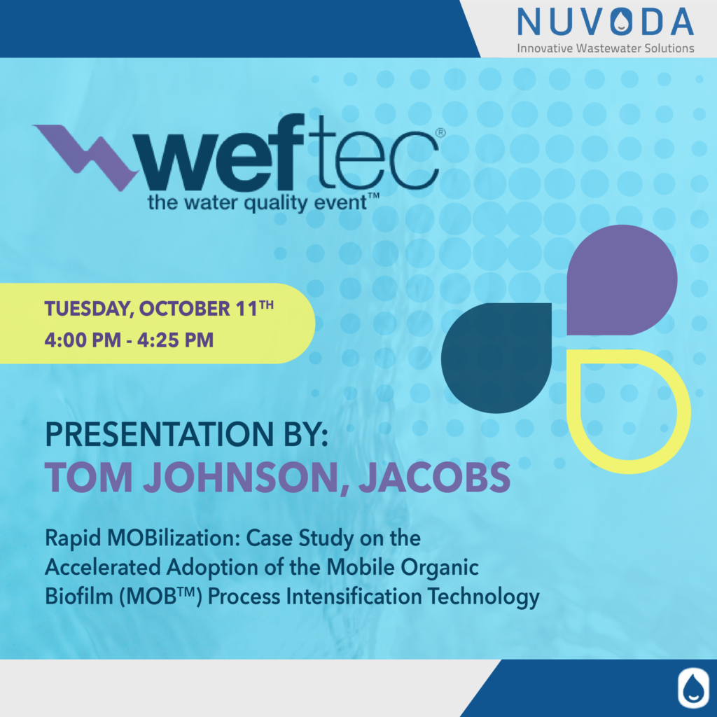 WEFTEC Presentation LinkedIn graphic Nuvoda